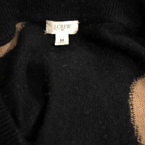 J CREW Black and Tan Polka Dot Pullover Sweater - Picture 5 of 5